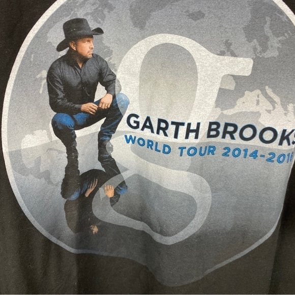 Tultex Garth Brooks 2014-2016 World Tour Concert T-Shirt XXL Black - Picture 9 of 13